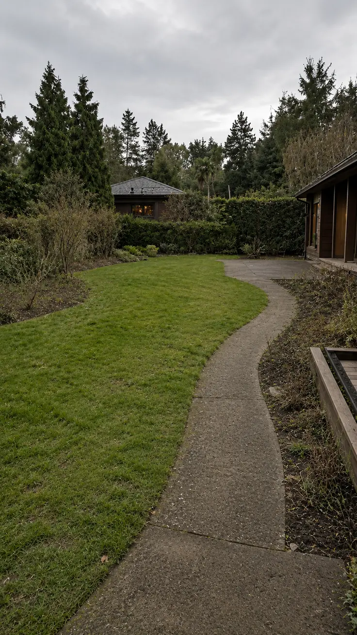 Conceptual garden before redesign